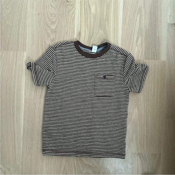 Old navy Brown Striped Kids Shirt - Picture 1 of 2